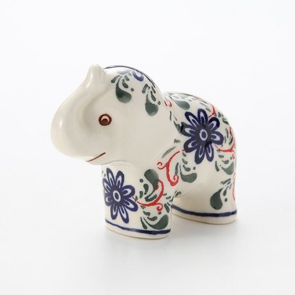 ポーリッシュポタリー（ポーランド陶器） ボレスワヴィエツ フィギュリン（エレファント） H8cm 1874／A-1197A