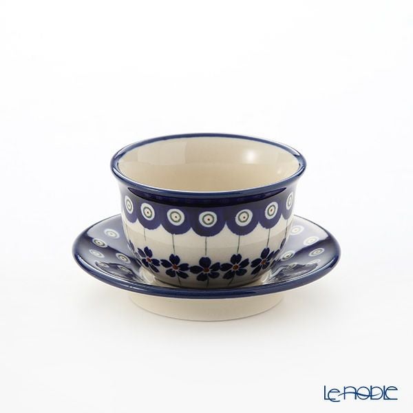 ポーリッシュポタリー（ポーランド陶器） ボレスワヴィエツ ジャパニーズティーカップ＆ソーサー 110ml 716／2014／A-166A 【ル・ノーブルオリジナル企画商品】
