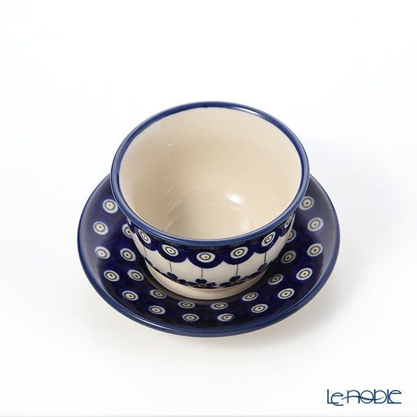 ポーリッシュポタリー（ポーランド陶器） ボレスワヴィエツ ジャパニーズティーカップ＆ソーサー 110ml 716／2014／A-166A 【ル・ノーブルオリジナル企画商品】