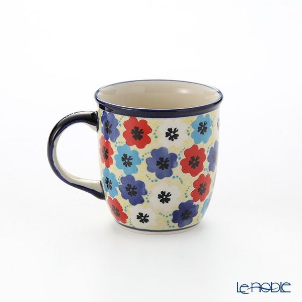 ポーリッシュポタリー（ポーランド陶器） ボレスワヴィエツ マグ 350ml／9.7cm 1105／DU-220