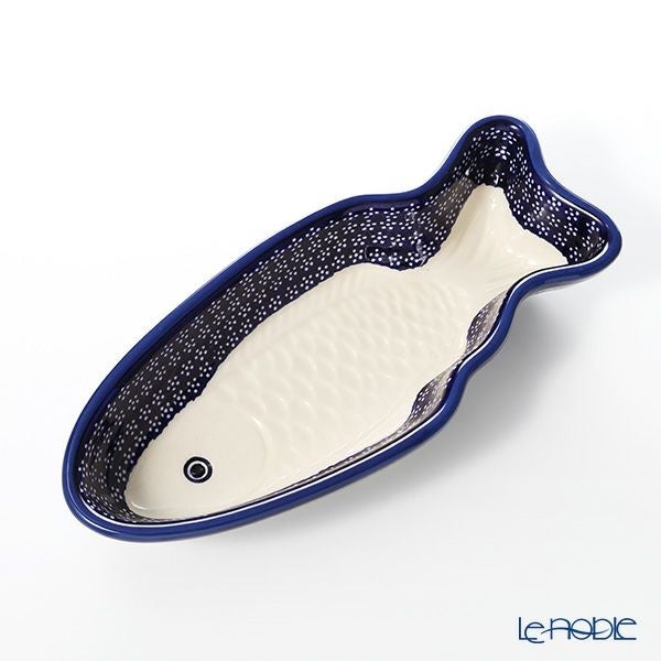 ポーリッシュポタリー（ポーランド陶器） ボレスワヴィエツ フィッシュプラター 35cm 1412／226A