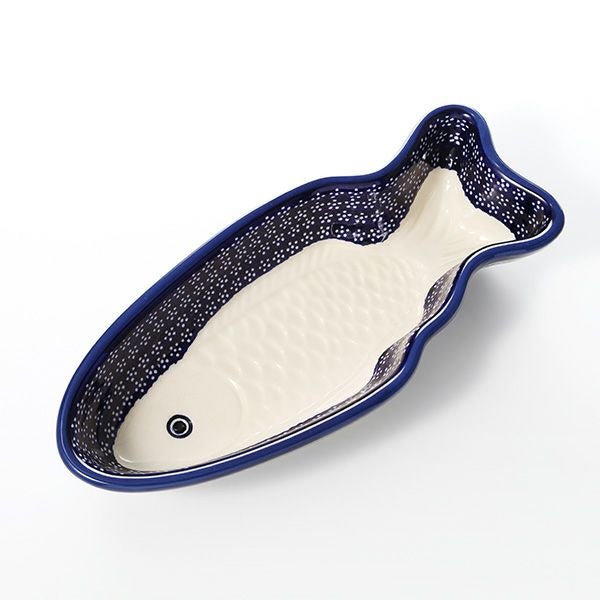 ポーリッシュポタリー（ポーランド陶器） ボレスワヴィエツ フィッシュプラター 35cm 1412／226A