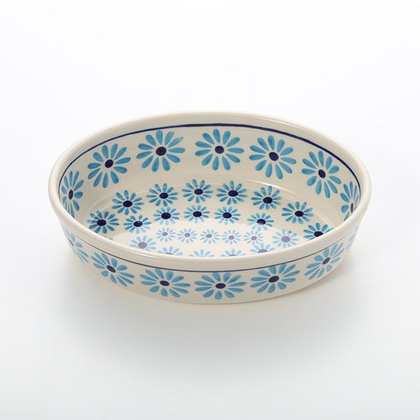 ポーリッシュポタリー（ポーランド陶器） ボレスワヴィエツ 楕円型ディッシュ 16.4cm／H4.5cm 1894A／966