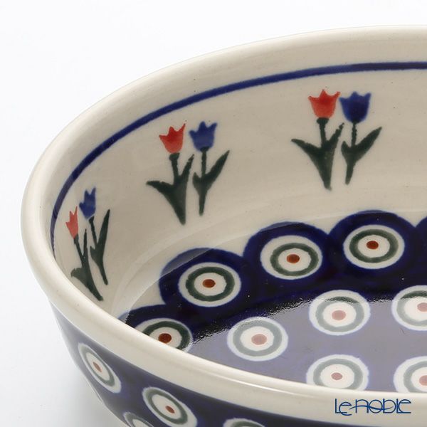 ポーリッシュポタリー（ポーランド陶器） ボレスワヴィエツ 楕円型ディッシュ 16.4cm／H4.5cm 1894A／809