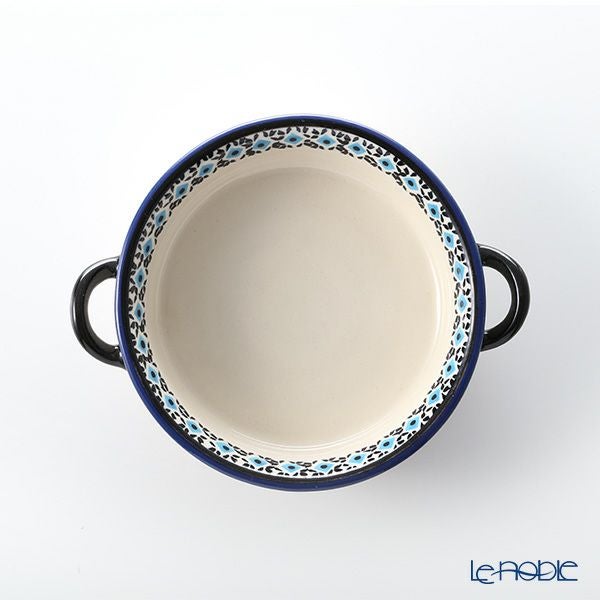 ポーリッシュポタリー（ポーランド陶器） ボレスワヴィエツ グラタン皿 18.8cm／H4.6cm 1454／A-1220A