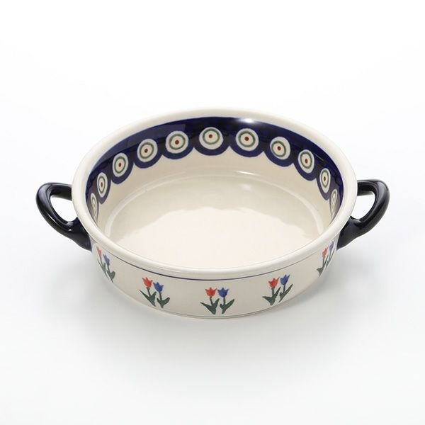 ポーリッシュポタリー（ポーランド陶器） ボレスワヴィエツ グラタン皿 18.8cm／H4.6cm 1454／809