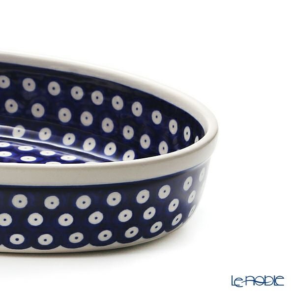 ポーリッシュポタリー（ポーランド陶器） ボレスワヴィエツ ディッシュ／楕円皿／オーバルボウル 19×27.5cm 349A／D-42