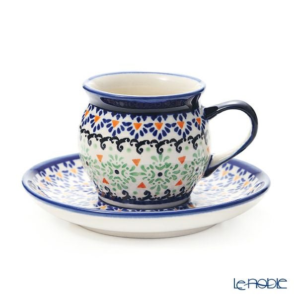 ポーリッシュポタリー（ポーランド陶器） ボレスワヴィエツ コーヒーカップ＆ソーサー 160ml／14.2cm 913／710／A-1155A