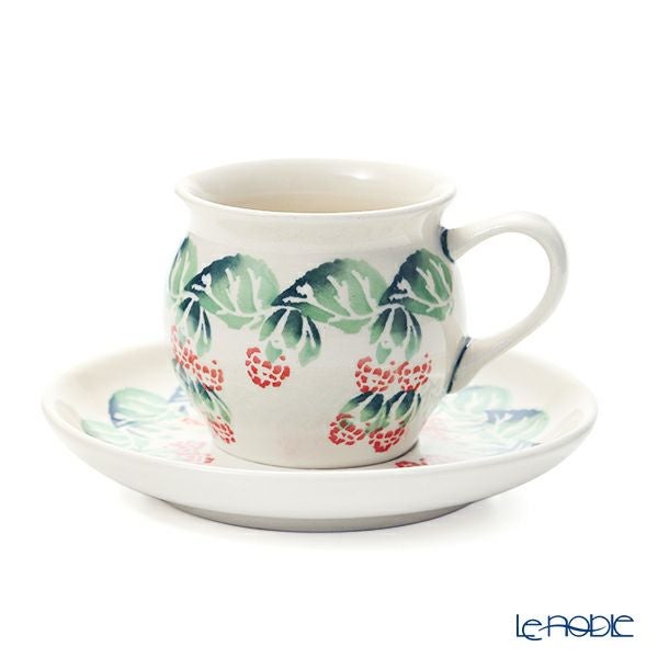 ポーリッシュポタリー（ポーランド陶器） ボレスワヴィエツ コーヒーカップ＆ソーサー 160ml／14.2cm 913／710／D-1170