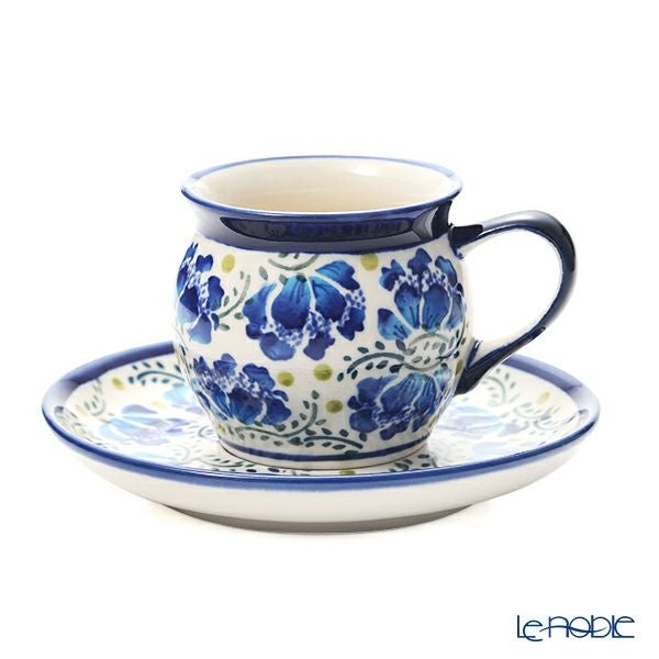ポーリッシュポタリー（ポーランド陶器） ボレスワヴィエツ コーヒーカップ＆ソーサー 160ml／14.2cm 913／710／DU-228