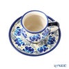 ポーリッシュポタリー（ポーランド陶器） ボレスワヴィエツ コーヒーカップ＆ソーサー 160ml／14.2cm 913／710／DU-228