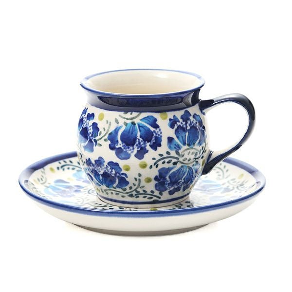 ポーリッシュポタリー（ポーランド陶器） ボレスワヴィエツ コーヒーカップ＆ソーサー 160ml／14.2cm 913／710／DU-228