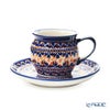 ポーリッシュポタリー（ポーランド陶器） ボレスワヴィエツ コーヒーカップ＆ソーサー 160ml／14.2cm 913／710／DU-225