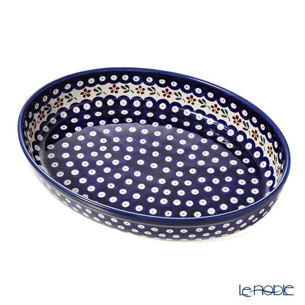 ポーリッシュポタリー（ポーランド陶器） ボレスワヴィエツ ディッシュ 22×31cm 350A／A-167A