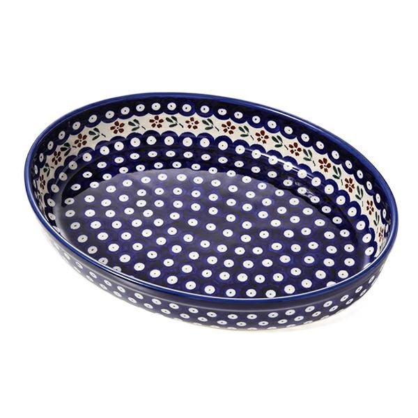 ポーリッシュポタリー（ポーランド陶器） ボレスワヴィエツ ディッシュ 22×31cm 350A／A-167A