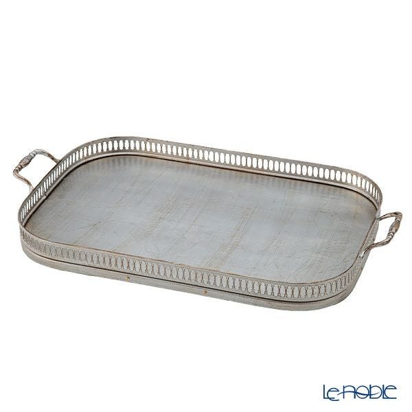 ソルディ フィレンツェ トレイ レクタンギュラー 28.5×49cm ギャラリー シルバー（M）