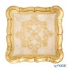 ソルディ フィレンツェ トレイ スクエア 21076 ホワイト／ゴールド 30×30cm