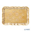 ソルディ フィレンツェ トレイ（S） 長方形 3046／0 ホワイト／ゴールド 16×22.5cm