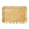 ソルディ フィレンツェ トレイ（S） 長方形 3046／0 ホワイト／ゴールド 16×22.5cm