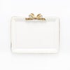 ソルディ フィレンツェ トレイ ミニ 長方形 ホワイト／ゴールドリボン 15×21cm D211H