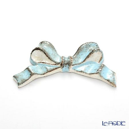 ソルディ フィレンツェリボン ナイフレスト（箸置き） F8 ホワイト／ライトブルーリボン