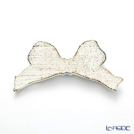 ソルディ フィレンツェリボン ナイフレスト（箸置き） F8 ホワイト／ライトブルーリボン