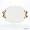 ソルディ フィレンツェ トレイ オーバル 30×43cm ホワイト／ゴールドリボン 1003