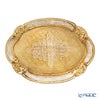 ソルディ フィレンツェ トレイ オーバル 22×30cm ホワイト／ゴールド 12／GTR-1