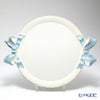 ソルディ フィレンツェ トレイ ラウンド 45×55cm リボン ホワイト／ライトブルー 1001
