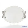 ソルディ フィレンツェ トレイ オーバル 36×51cm ホワイト／シルバーリボン 1004