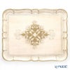 ソルディ フィレンツェ トレイ 長方形 ホワイト×ゴールド 46.5×37.5cm 3046／5