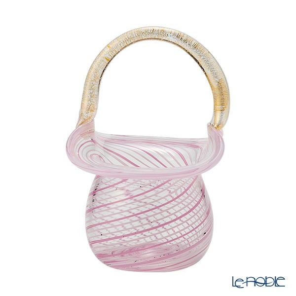 カンパネラ スモールバスケット ピンク（40 V03／A）H9cm