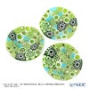 エルコーレモレッティ ミレフィオーリ ミニプレート ラウンド 7cm グリーン系 G