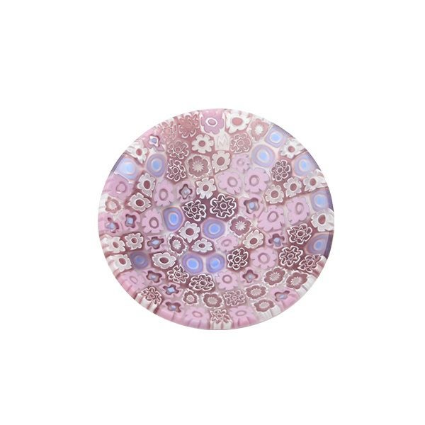 エルコーレモレッティ ミレフィオーリ ミニプレート ラウンド 7cm ピンク系 214