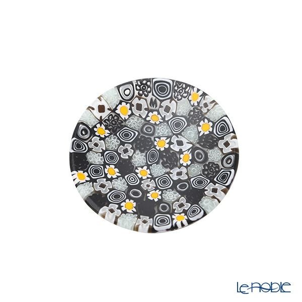 エルコーレモレッティ ミレフィオーリ ミニプレート ラウンド 7cm モノトーン×カモミール 215