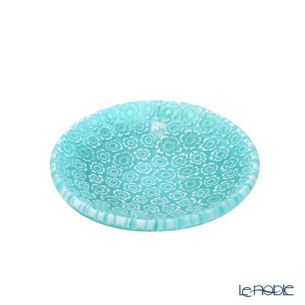 エルコーレモレッティ ミレフィオーリ ミニプレート ラウンド 7cm エメラルドグリーン 159