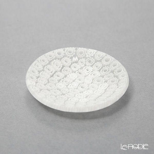 エルコーレモレッティ ミレフィオーリ ミニプレート ラウンド 7cm ホワイト 113