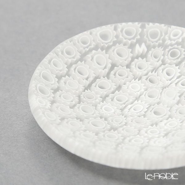 エルコーレモレッティ ミレフィオーリ ミニプレート ラウンド 7cm ホワイト 113