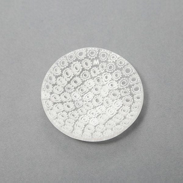 エルコーレモレッティ ミレフィオーリ ミニプレート ラウンド 7cm ホワイト 113