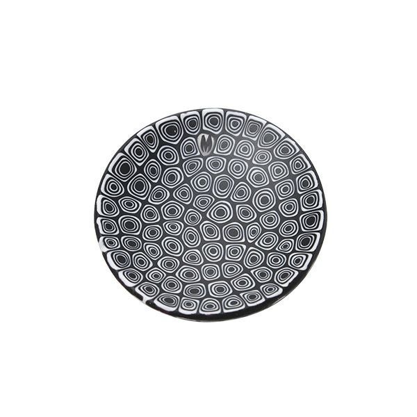エルコーレモレッティ ミレフィオーリ ミニプレート ラウンド 7cm ネンリン／ブラック 66