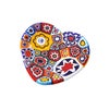 エルコーレモレッティ ミレフィオーリ ミニプレート ハート 7×7cm ゲンショク多彩 100