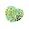 エルコーレモレッティ ミレフィオーリ ミニプレート ハート 7×7cm グリーン系 G