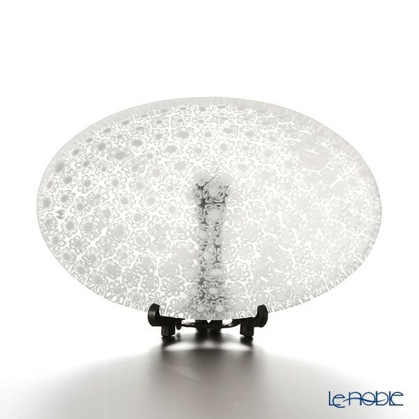 エルコーレモレッティ ミレフィオーリ オーバルプレート 7.5×10.5cm ホワイト（46）