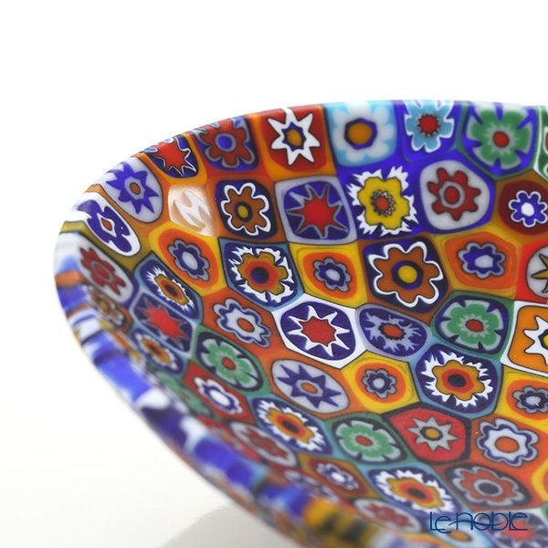 エルコーレモレッティ ミレフィオーリ オーバルプレート 7.5×10.5cm ゲンショク多彩（100）