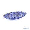 エルコーレモレッティ ミレフィオーリ オーバルプレート 10.5×16.5cm ブルー系 212