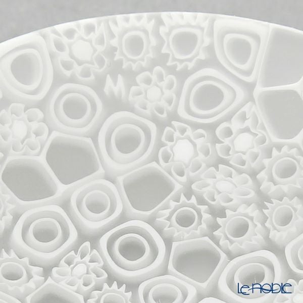 エルコーレモレッティ ミレフィオーリ プレート 8cm ホワイト（210）豆皿