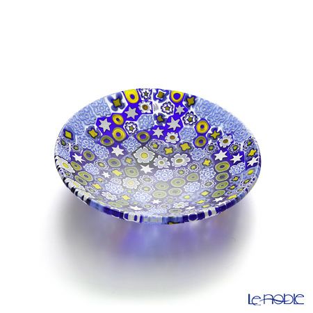 エルコーレモレッティ ミレフィオーリ フラットプレート 13cm ピンク系