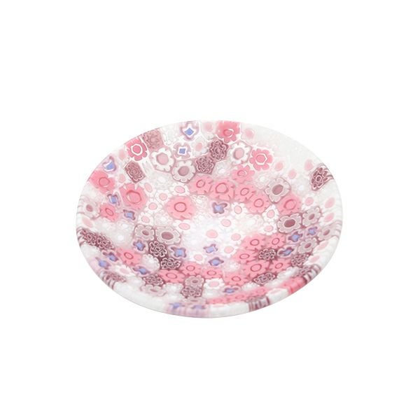 エルコーレモレッティ ミレフィオーリ プレート 8cm ピンク系 428