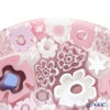 エルコーレモレッティ ミレフィオーリ プレート 8cm スプリング ピンク系 SPRING P