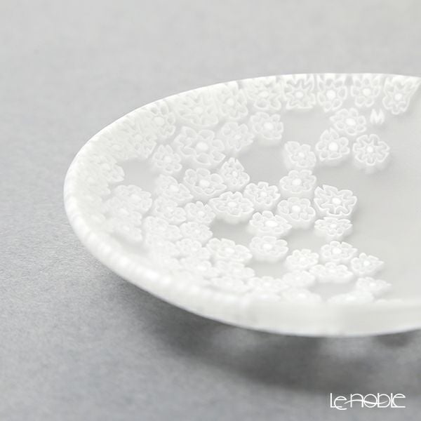 エルコーレモレッティ ミレフィオーリ 春風 プレート 8cm ホワイト 小皿
